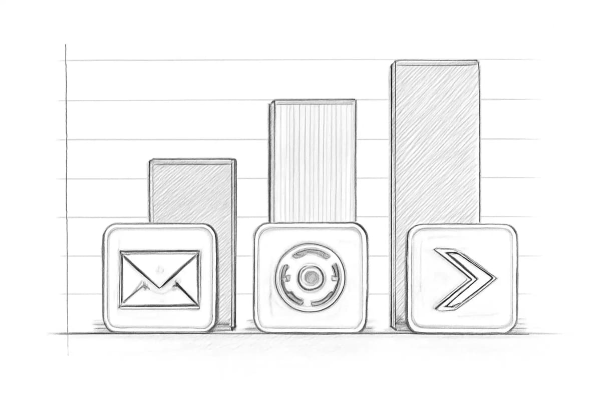 Graphique de comparaison des meilleures plateformes d'automatisation email pour 2025, montrant ActiveCampaign, HubSp